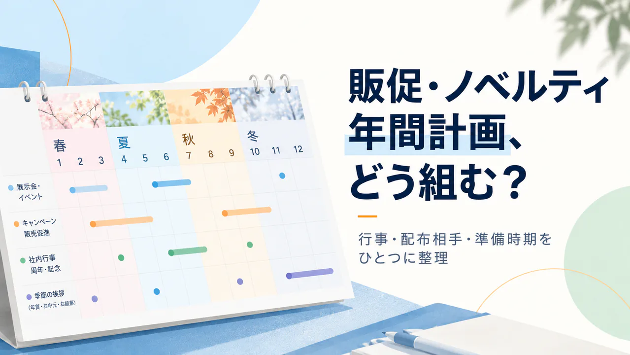 法人向け販促・ノベルティ年間計画の作り方