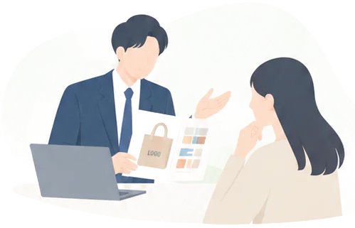 販促アイテム選任のプロが担当